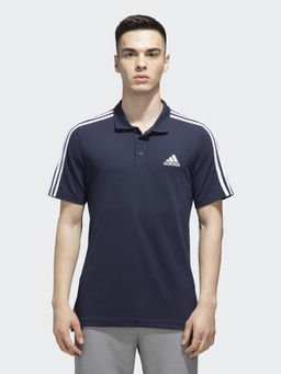 adidas - IN SMU 3S PL Blue Solid T-Shirt