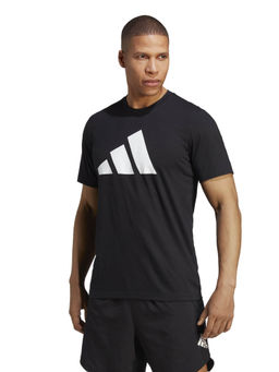 adidas - TR-ES FR LOGO Black Printed T-Shirt