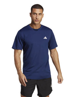 adidas - TR-ES BASE Blue Solid T-Shirt