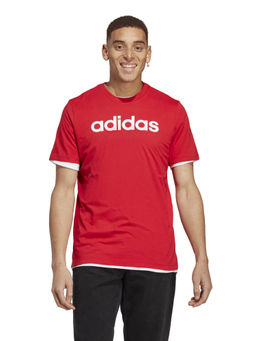 adidas - M LIN SJ Red Printed T-Shirt
