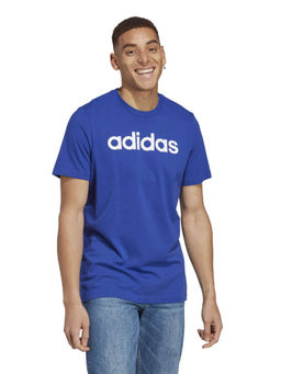 adidas - M LIN SJ Blue Printed T-Shirt