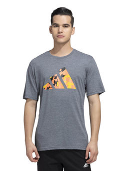 adidas - TR-ES+ BL LOG Grey Printed T-Shirt