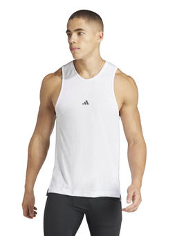 adidas - YOGA White Solid Tanks
