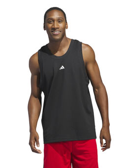 adidas Originals - LEGENDS TANK Men Black Basketball T-Shirt