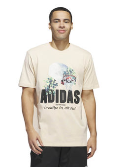 adidas Originals - LIL STRIPE Q2 Beige Graphic T-Shirt