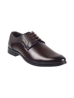 Metro - Mens Brown Lace-Ups ShoesMetro Brown Solid Lace-ups Shoes
