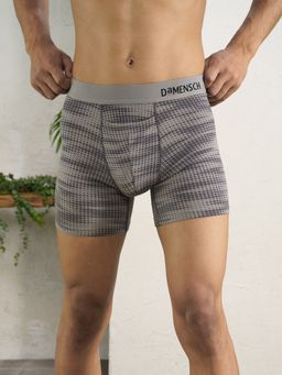 DaMENSCH - Grey Solid Premium Egyptian Cotton-Modal Blend Boxer Brief