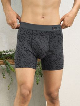 DaMENSCH - Charcoal Solid Premium Egyptian Cotton-Modal Blend Boxer Brief