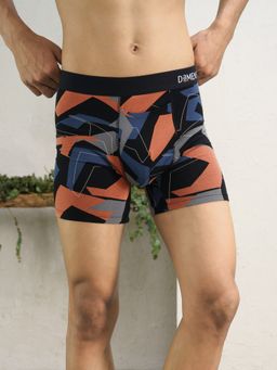 DaMENSCH - Blue Solid Premium Egyptian Cotton-Modal Blend Boxer Brief
