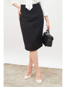 SALT Attire - Black Panelled Pencil Skirt