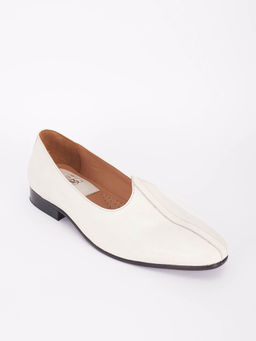 Bubber Couture - Off-White Classic Italian Leather Mojdi
