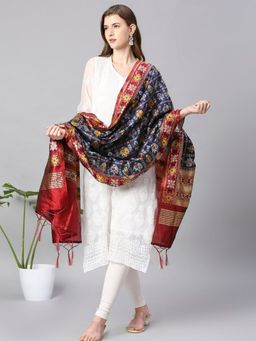 Dupatta Bazaar - Womens Banarasi Patola Style Silk Dupatta