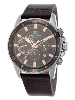Daniel Klein - Analog Gunmetal Dial Men's Watch-DK.1.12448-5