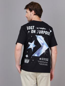 Converse - Unisex Lost on Purpose Black T-shirt