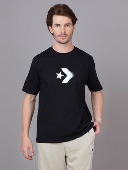 Converse - Unisex Black Icon Burn T-shirt