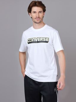 Converse - Unisex Drop Shadow Printed White T-shirt