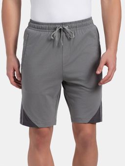 Jockey - AM15 Men Super Combed Cotton Straight Fit Shorts - Performance Grey and Asphalt