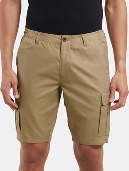 Jockey - UM17 Men Super Combed Mercerised Cotton Woven Cargo Shorts - Brown