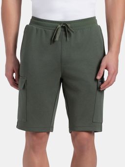 Jockey - UM63 Men Super Combed Cotton Rich Cargo Pocket Shorts - Green