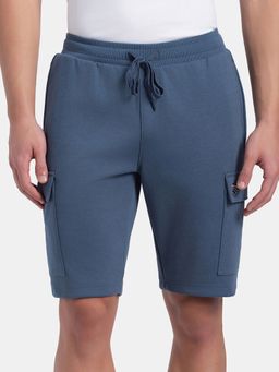 Jockey - UM63 Men Super Combed Cotton Rich Cargo Pocket Shorts - Blue