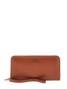 Guess - Tan Brown Laurel Large Zip Around Wallet