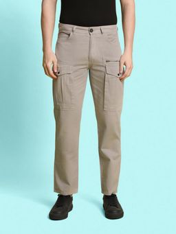 Bene Kleed - Men Relaxed Pure Cotton Grey Cargos