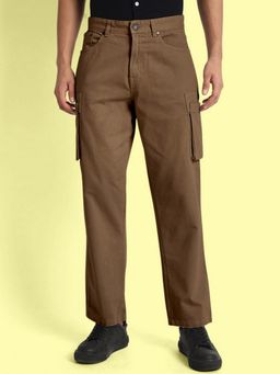 Bene Kleed - Men Brown Classic Straight Fit Cargos
