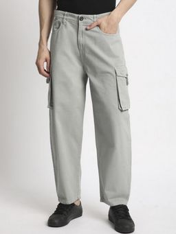 Bene Kleed - Men Baggy Fit Grey Cargos