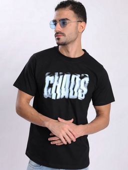 Bene Kleed - Black Crew Neck Half Sleeves Men T-Shirt