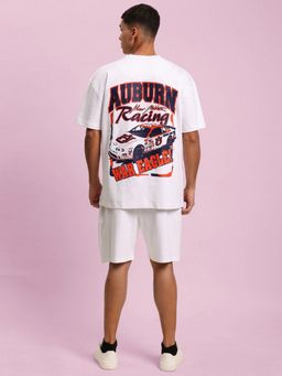 Bene Kleed - Crew Neck Half Sleeves White T-Shirt