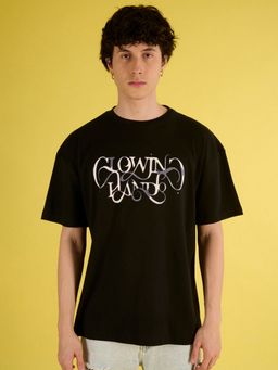 Bene Kleed - Black Round Neck Half Sleeves T-Shirt