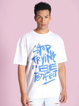 Bene Kleed - Men White Half Sleeves T-Shirt