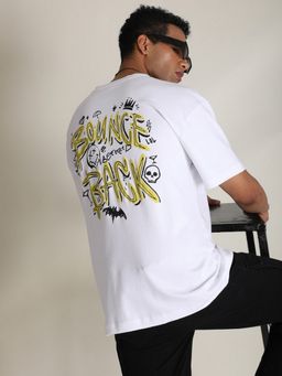 Bene Kleed - Men Crew Neck White Half Sleeves T-Shirt