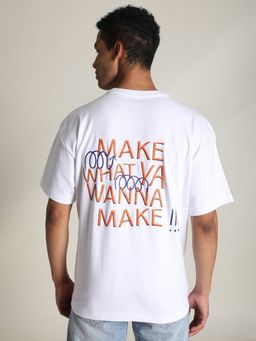 Bene Kleed - Men White Crew Neck T-Shirt