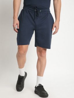 Bene Kleed - Men Navy Blue Oversized Pure Cotton Shorts