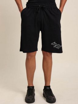 Bene Kleed - Men Black Loose Fit Cargo Shorts