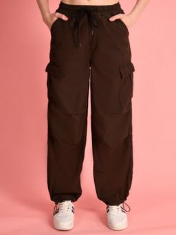 Bene Kleed - Men Brown Classic Loose Fit Cargos
