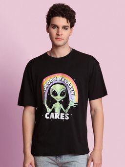Bene Kleed - Men Round Neck Black Half Sleeves T-Shirt