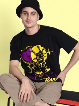 Bene Kleed - Black Crew Neck Men's Half Sleeves T-Shirt