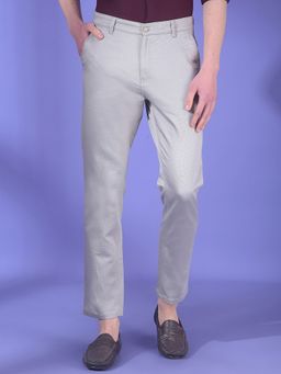 CRIMSOUNE CLUB - Men Grey Chino Pant