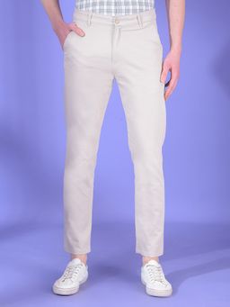 CRIMSOUNE CLUB - Men Beige Chino Pant
