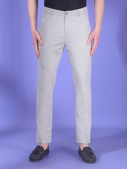 CRIMSOUNE CLUB - Men Grey Chino Pant