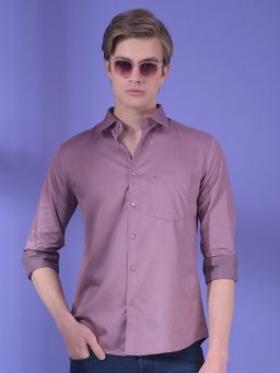 CRIMSOUNE CLUB - Men Pink Cotton Blend Solid Shirt