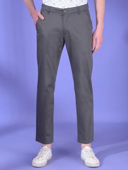 CRIMSOUNE CLUB - Men Grey Dobby Pant