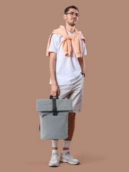 The Clownfish - Grey Solid Pu Backpack