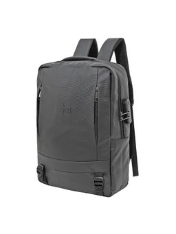 The Clownfish - Grey Solid Polyester Backpack
