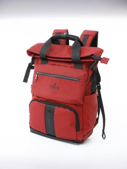 The Clownfish - Red Solid Nylon Backpack