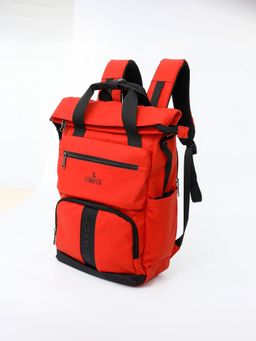 The Clownfish - Orange Solid Nylon Backpack