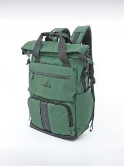 The Clownfish - Green Solid Nylon Backpack