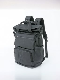 The Clownfish - Black Solid Nylon Backpack
